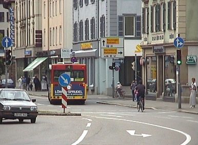 Knoten mit Busbeschleunigung in Tbingen